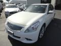 Moonlight White 2011 Infiniti G 37 Journey Sedan