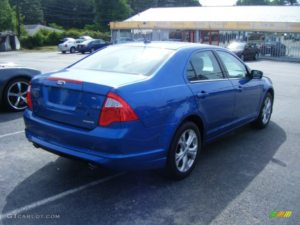 2012 Fusion SE V6 - Blue Flame Metallic / Medium Light Stone photo #4