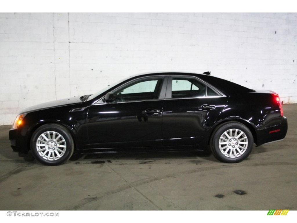 2012 CTS 4 3.0 AWD Sedan - Black Diamond Tricoat / Ebony/Ebony photo #3