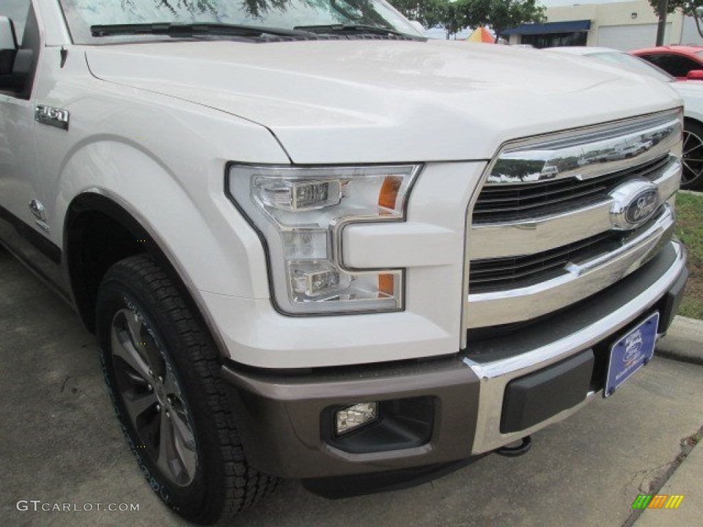 2015 F150 King Ranch SuperCrew 4x4 - White Platinum Tricoat / King Ranch Java/Mesa photo #2