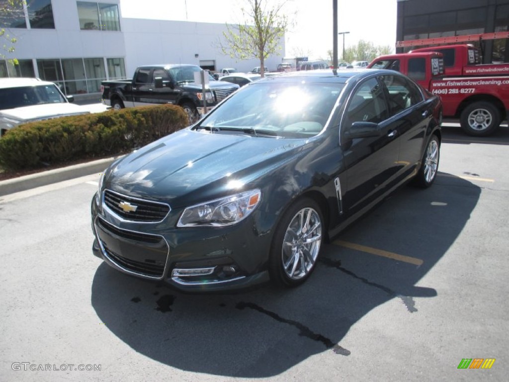 2015 SS Sedan - Regal Peacock Green Metallic / Jet Black photo #2