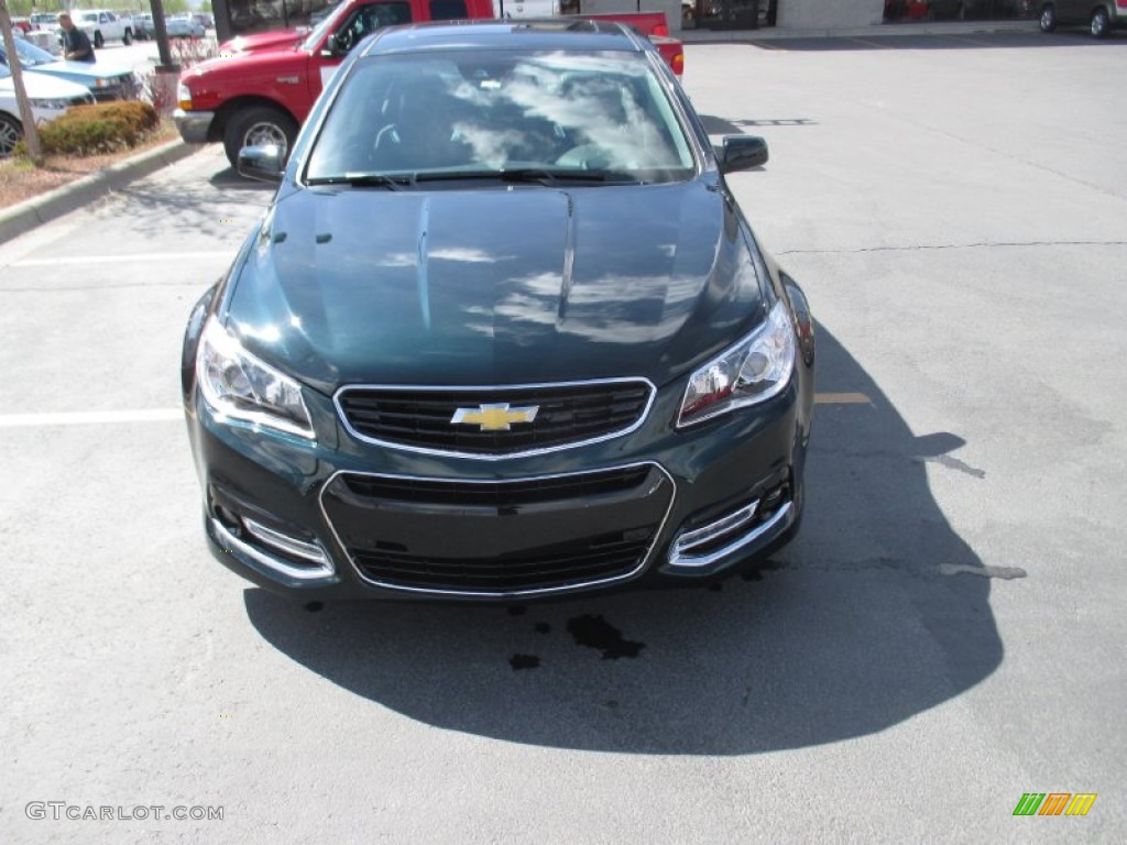 2015 SS Sedan - Regal Peacock Green Metallic / Jet Black photo #8