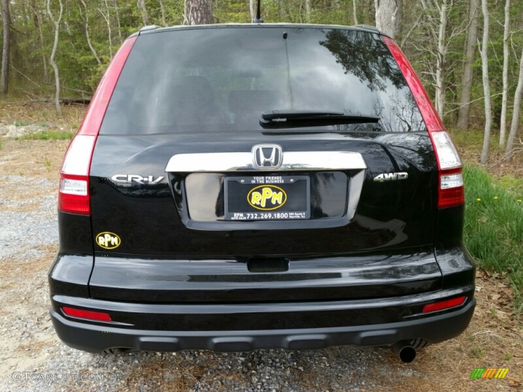 2010 CR-V EX AWD - Crystal Black Pearl / Ivory photo #8