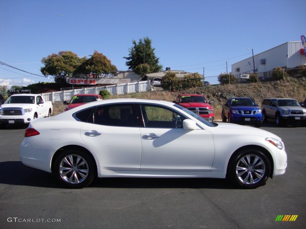 Moonlight White 2012 Infiniti M 37 Sedan Exterior Photo #103730450