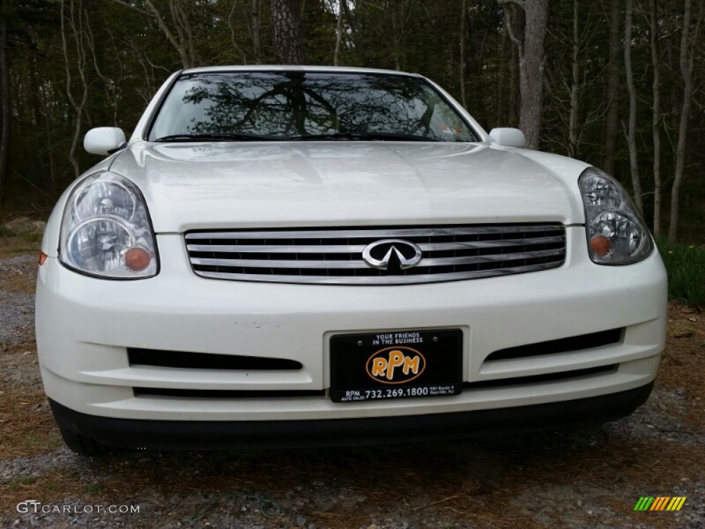 2003 G 35 Sedan - Ivory White Pearl / Willow photo #3