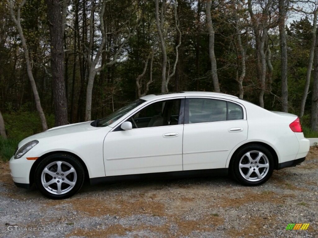 Ivory White Pearl 2003 Infiniti G 35 Sedan Exterior Photo #103731878