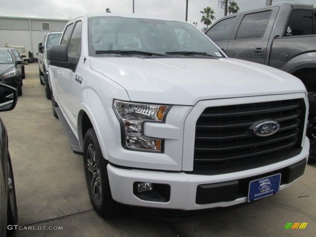 2015 F150 XLT SuperCrew - Oxford White / Black photo #1