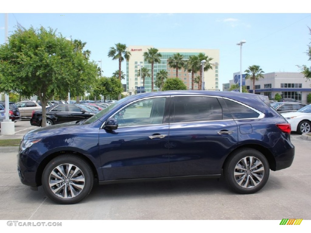 Fathom Blue Pearl 2016 Acura MDX SH-AWD Technology Exterior Photo #103733495