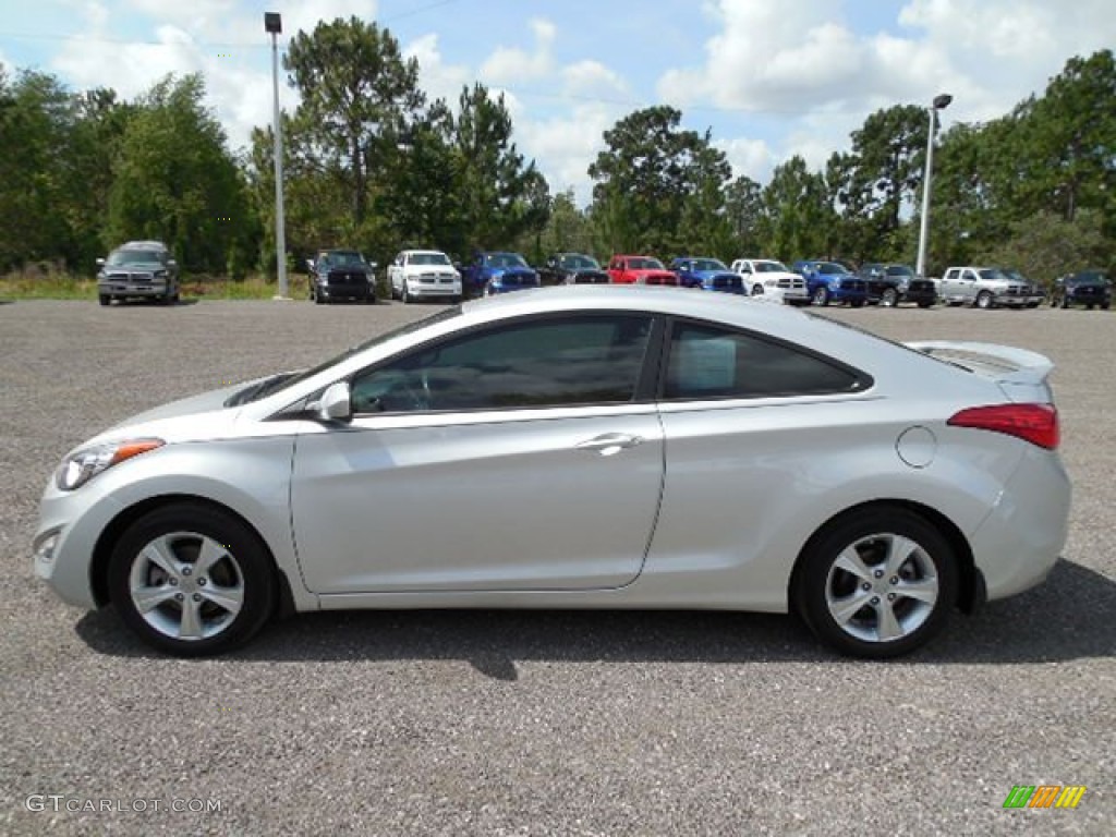 2013 Elantra Coupe GS - Silver / Black photo #2