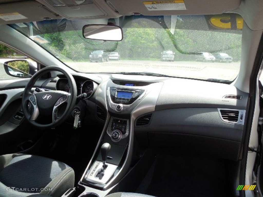2013 Elantra Coupe GS - Silver / Black photo #11