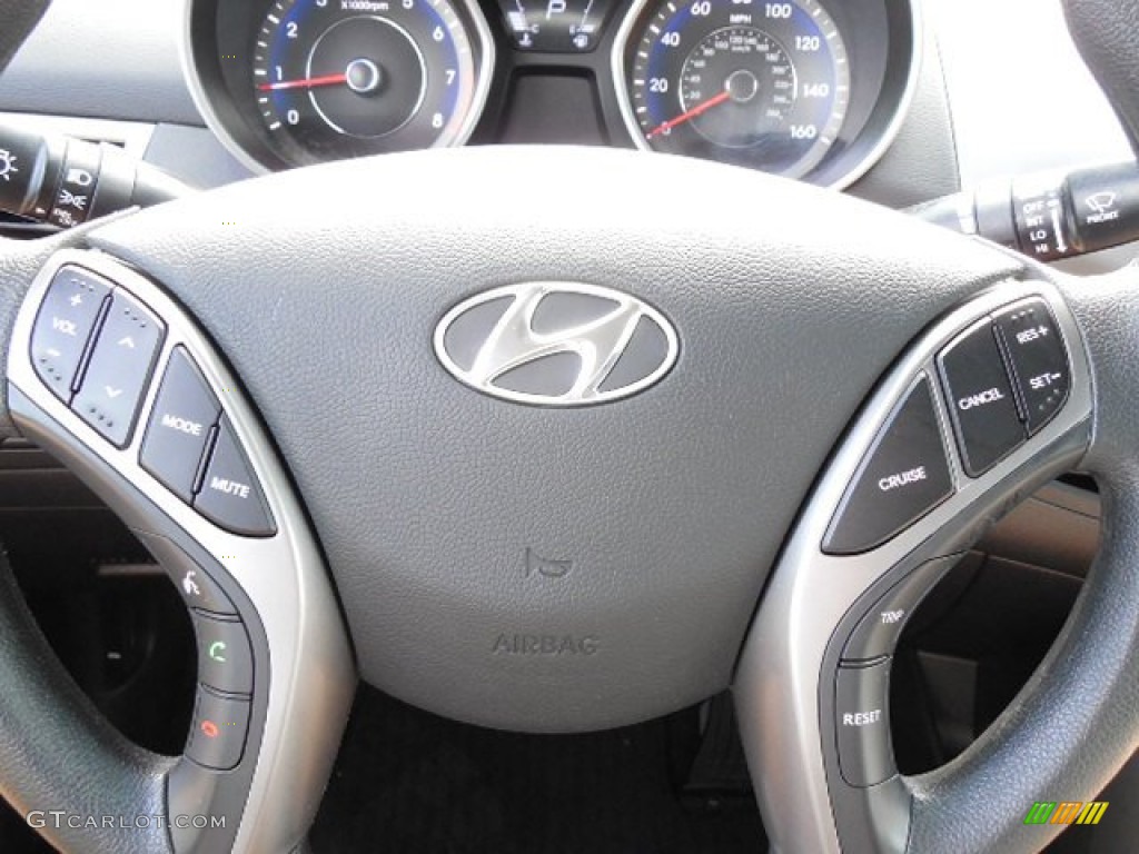 2013 Elantra Coupe GS - Silver / Black photo #21