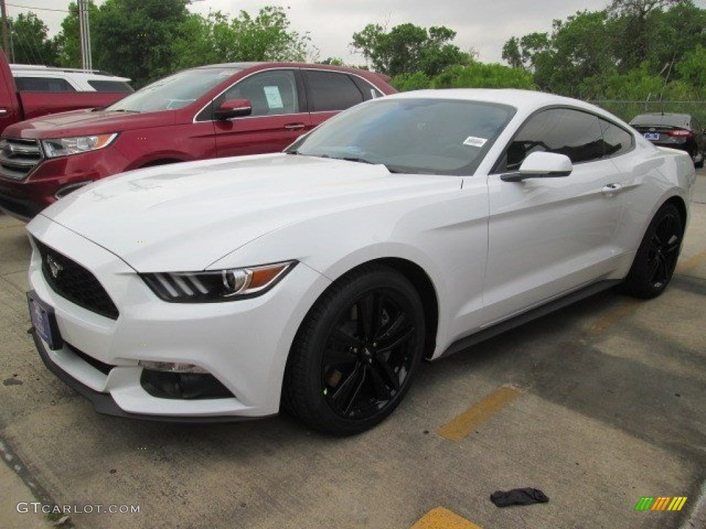 2015 Mustang EcoBoost Premium Coupe - Oxford White / Ebony photo #4