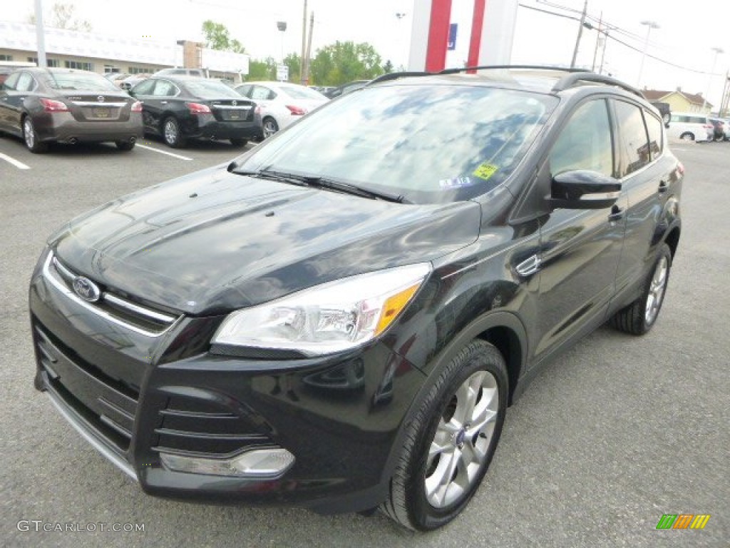 2013 Escape SEL 2.0L EcoBoost 4WD - Tuxedo Black Metallic / Medium Light Stone photo #13