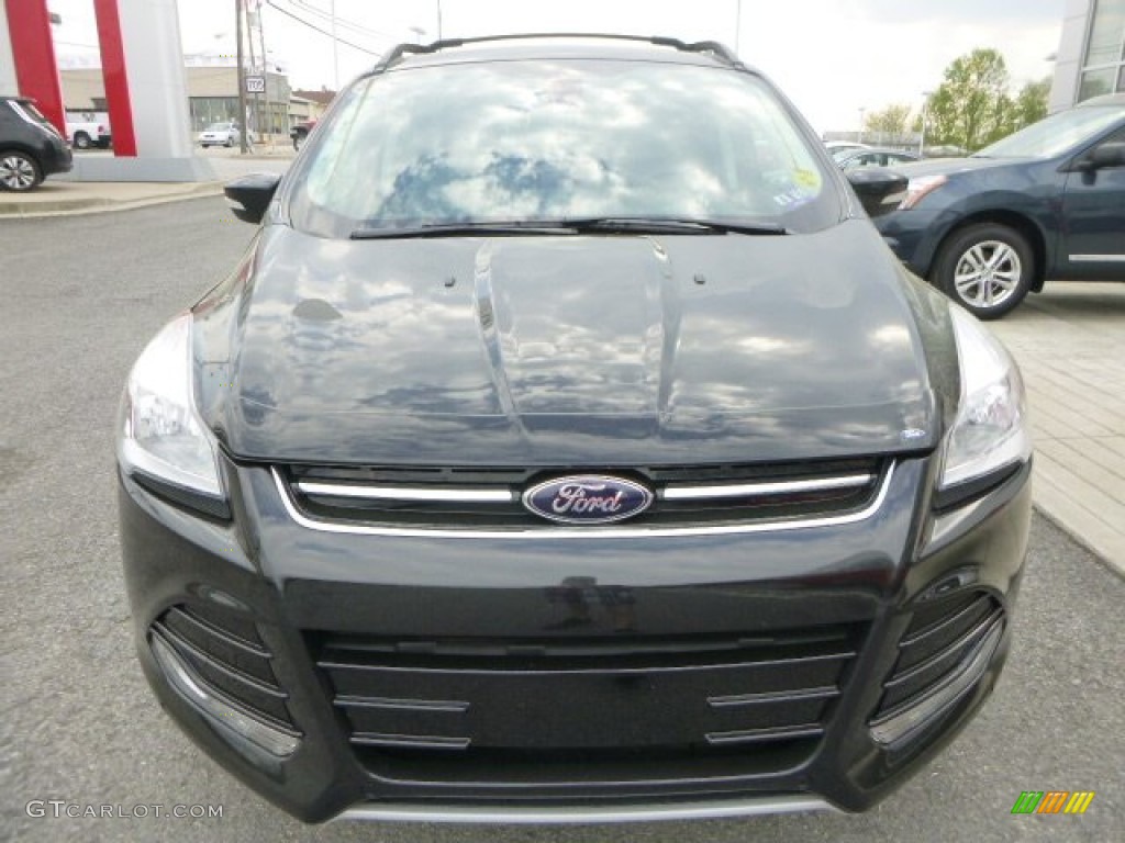 2013 Escape SEL 2.0L EcoBoost 4WD - Tuxedo Black Metallic / Medium Light Stone photo #14