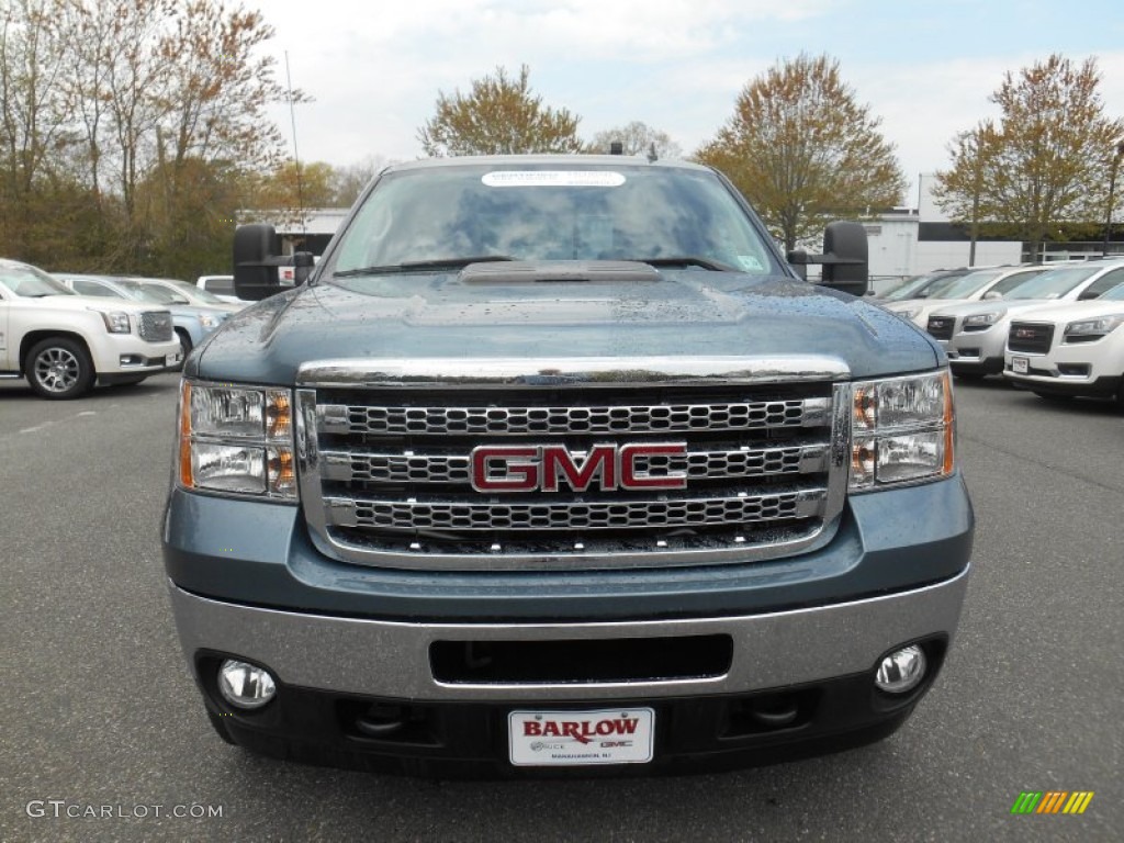 2014 Sierra 2500HD SLE Crew Cab 4x4 - Stealth Gray Metallic / Ebony photo #2