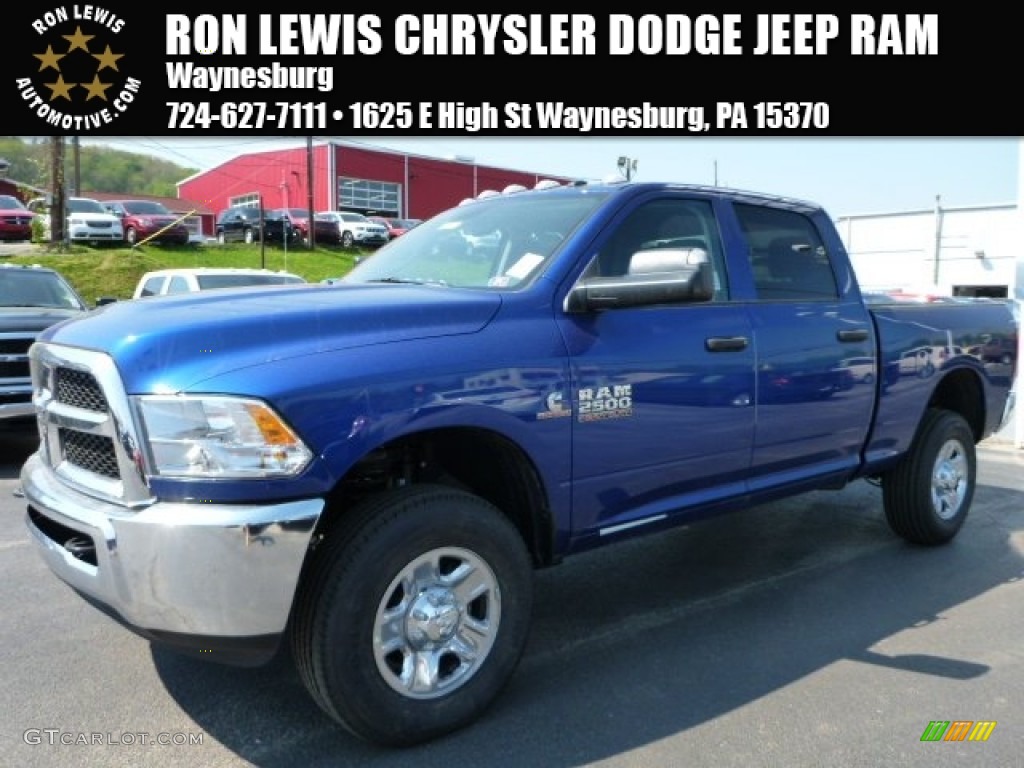 2015 2500 Tradesman Crew Cab 4x4 - Blue Streak Pearl / Black/Diesel Gray photo #1