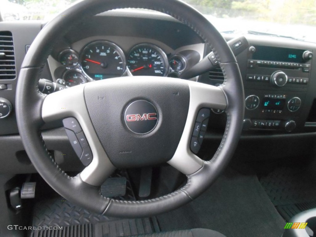 2014 Sierra 2500HD SLE Crew Cab 4x4 - Stealth Gray Metallic / Ebony photo #24