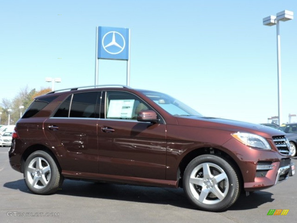 Cinnabar Red Metallic 2015 Mercedes-Benz ML 400 4Matic Exterior Photo #103741361