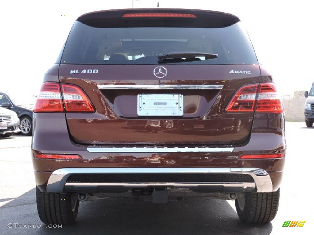 2015 ML 400 4Matic - Cinnabar Red Metallic / Almond Beige/Mocha photo #4