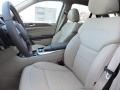 2015 Mercedes-Benz ML Almond Beige/Mocha Interior Front Seat Photo