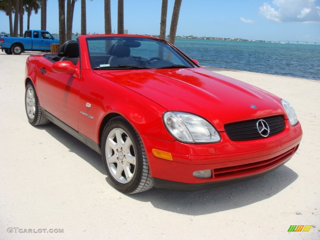 Magma Red 1999 Mercedes-Benz SLK 230 Kompressor Roadster Exterior Photo #103741577