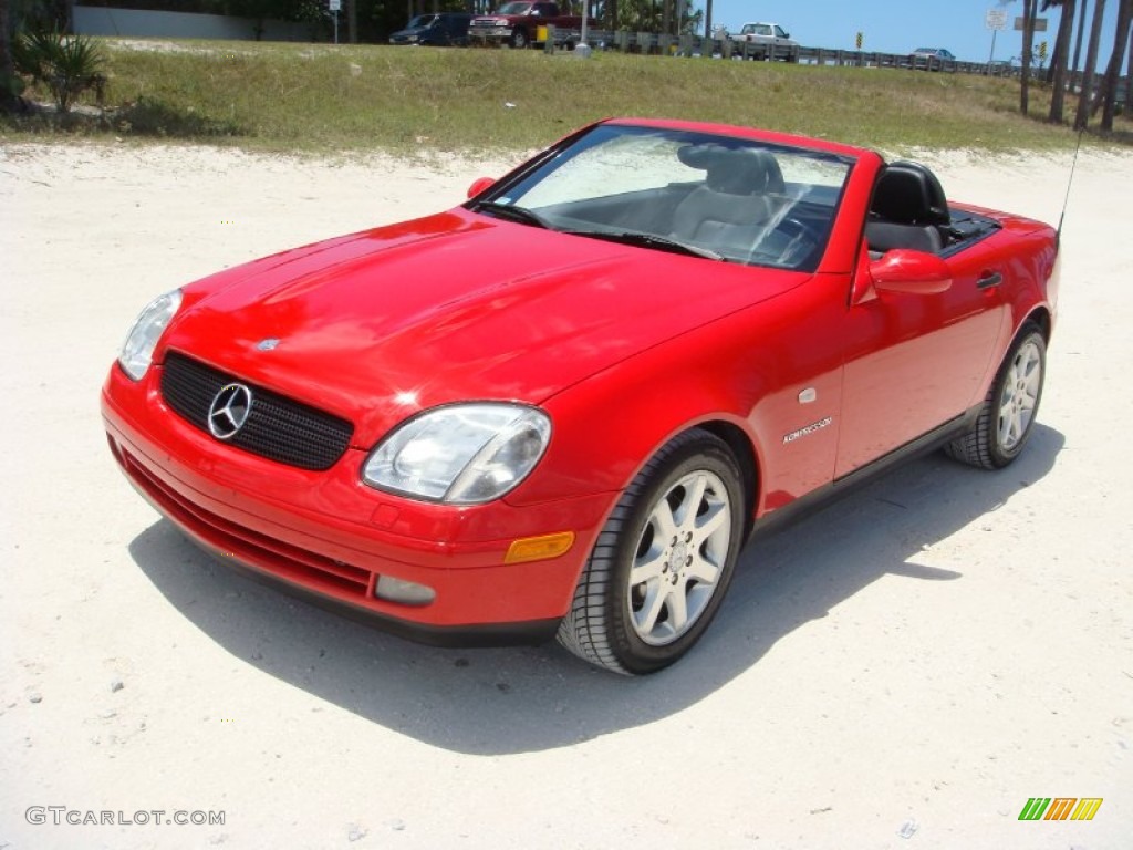 1999 SLK 230 Kompressor Roadster - Magma Red / Charcoal photo #3