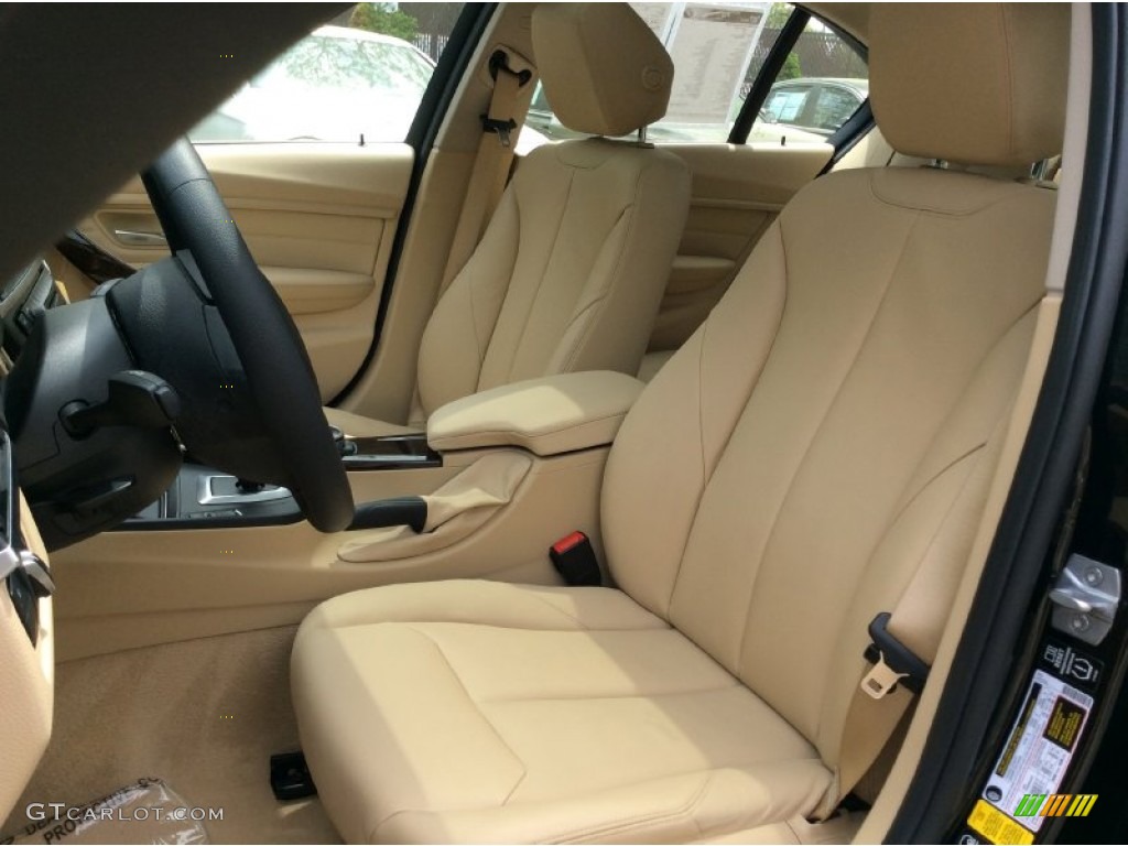 2015 3 Series 328i xDrive Sedan - Black Sapphire Metallic / Venetian Beige photo #13