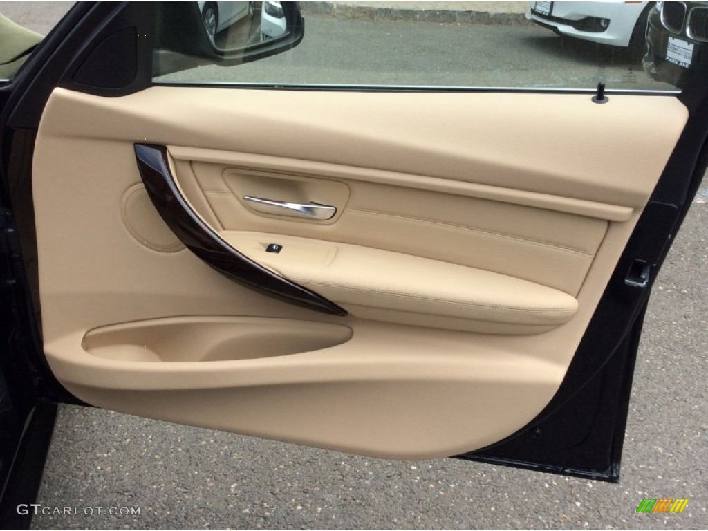 2015 3 Series 328i xDrive Sedan - Black Sapphire Metallic / Venetian Beige photo #26