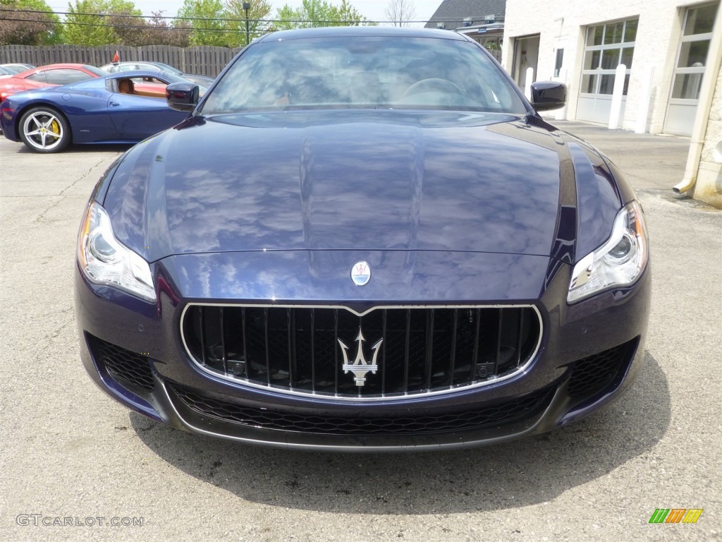 2015 Quattroporte S Q4 AWD - Blu Passione (Passion Blue) / Cuoio photo #2
