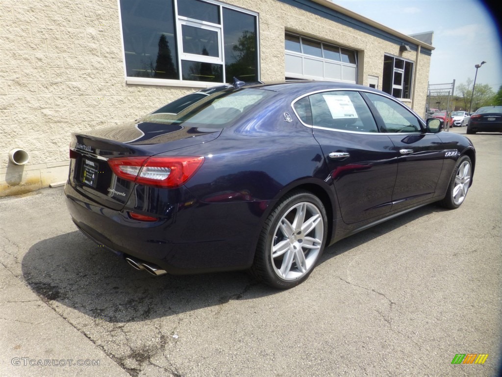 2015 Quattroporte S Q4 AWD - Blu Passione (Passion Blue) / Cuoio photo #4