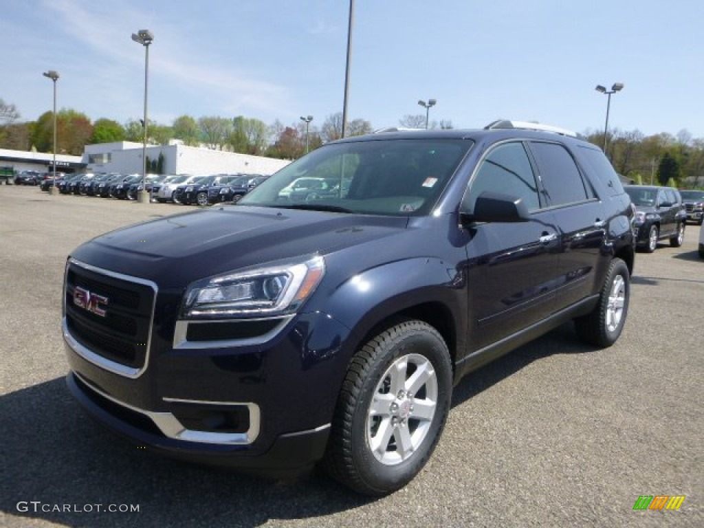 Dark Sapphire Blue Metallic GMC Acadia