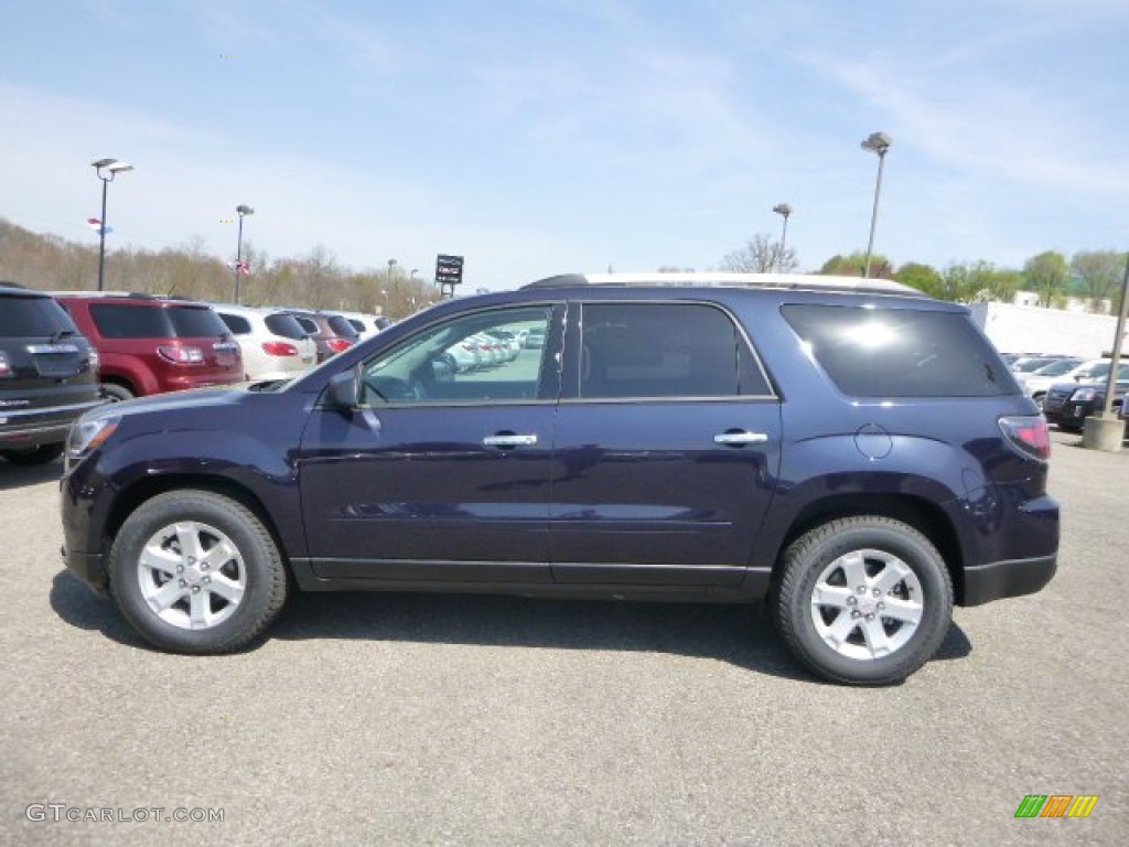 2015 Acadia SLE AWD - Dark Sapphire Blue Metallic / Ebony photo #2