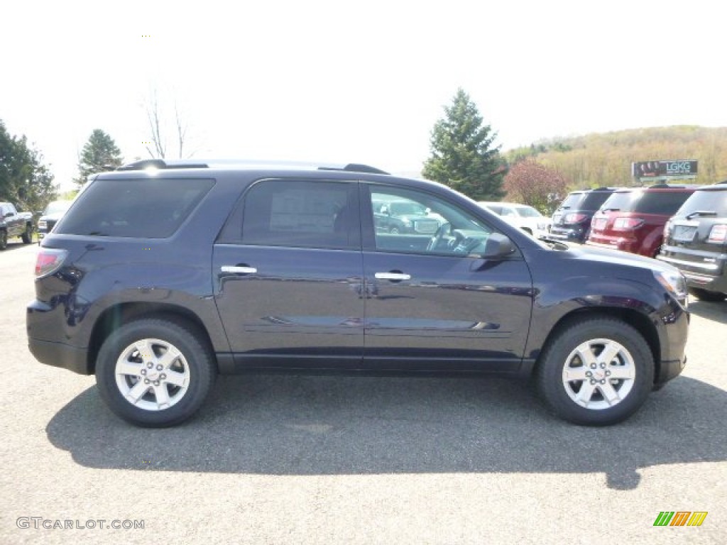 2015 Acadia SLE AWD - Dark Sapphire Blue Metallic / Ebony photo #6