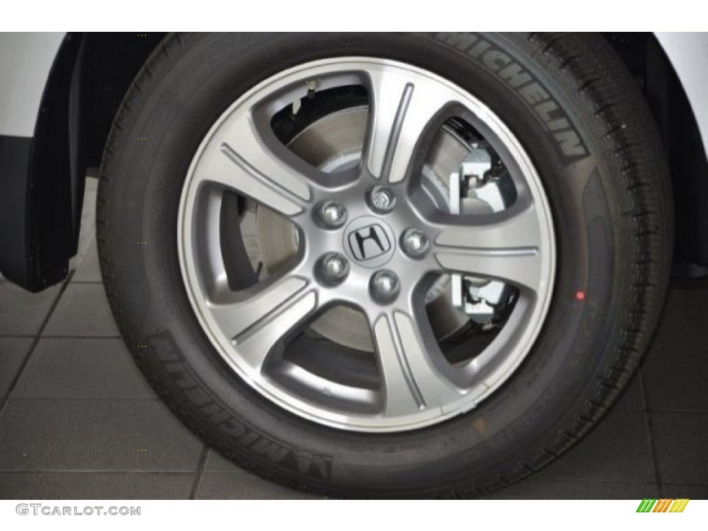 2015 Pilot EX-L - Alabaster Silver Metallic / Gray photo #3