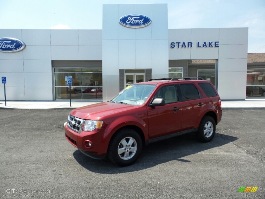 2009 Escape XLT V6 - Redfire Pearl / Camel photo #1