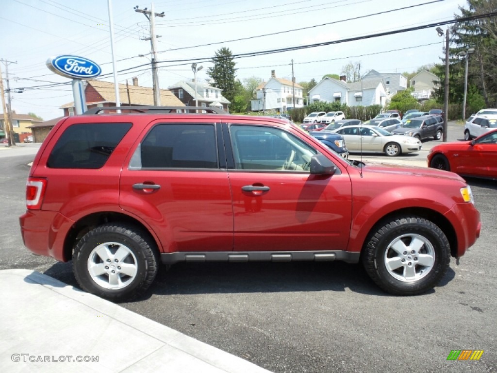 2009 Escape XLT V6 - Redfire Pearl / Camel photo #7