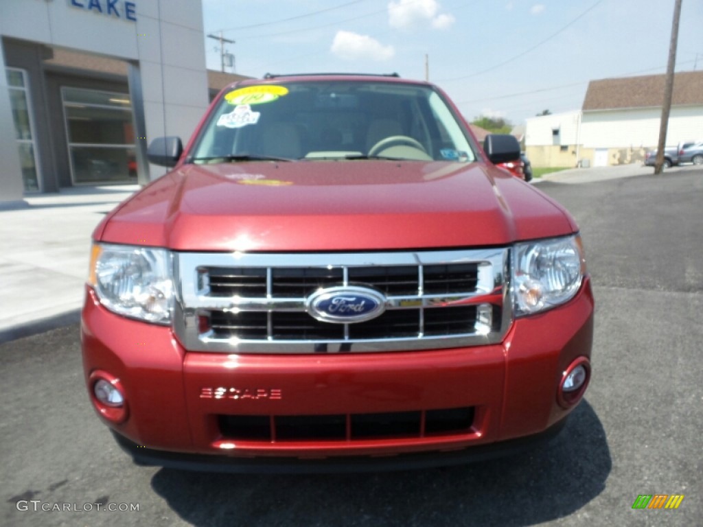 2009 Escape XLT V6 - Redfire Pearl / Camel photo #10