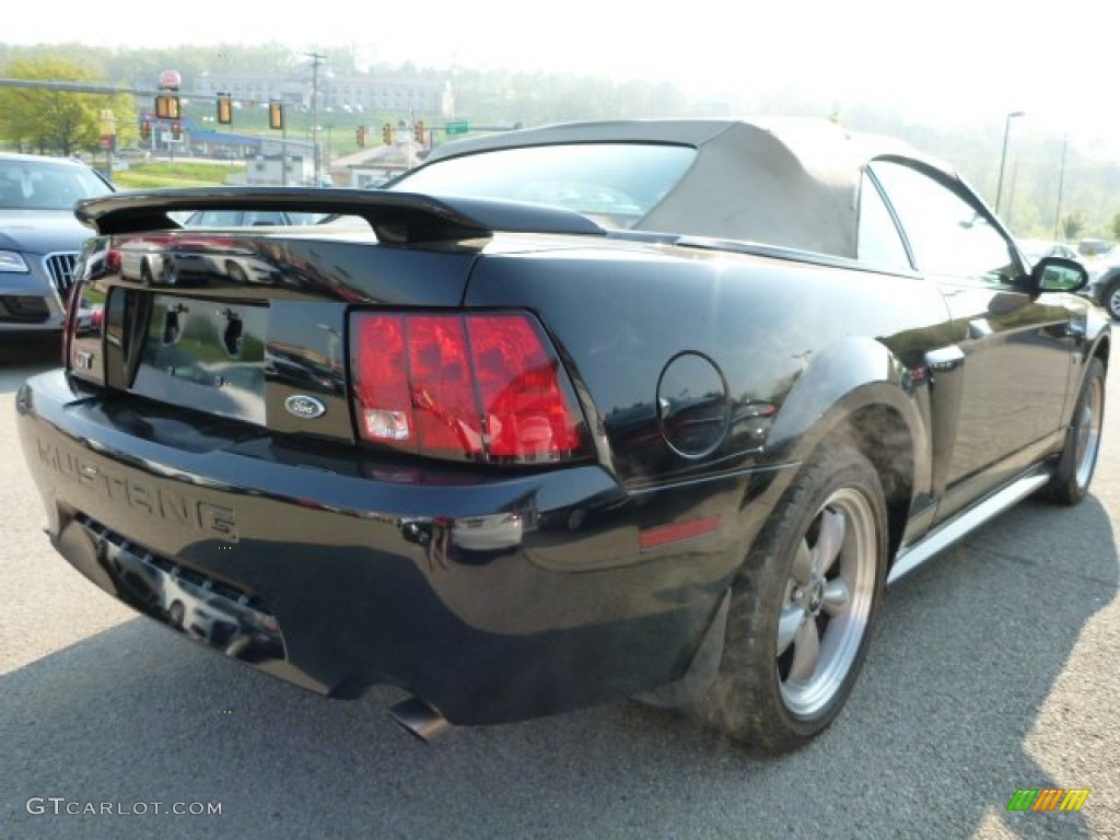 2002 Mustang GT Convertible - Black / Medium Parchment photo #5