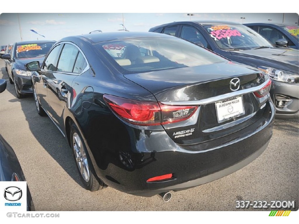 2016 Mazda6 Sport - Jet Black Mica / Sand photo #6