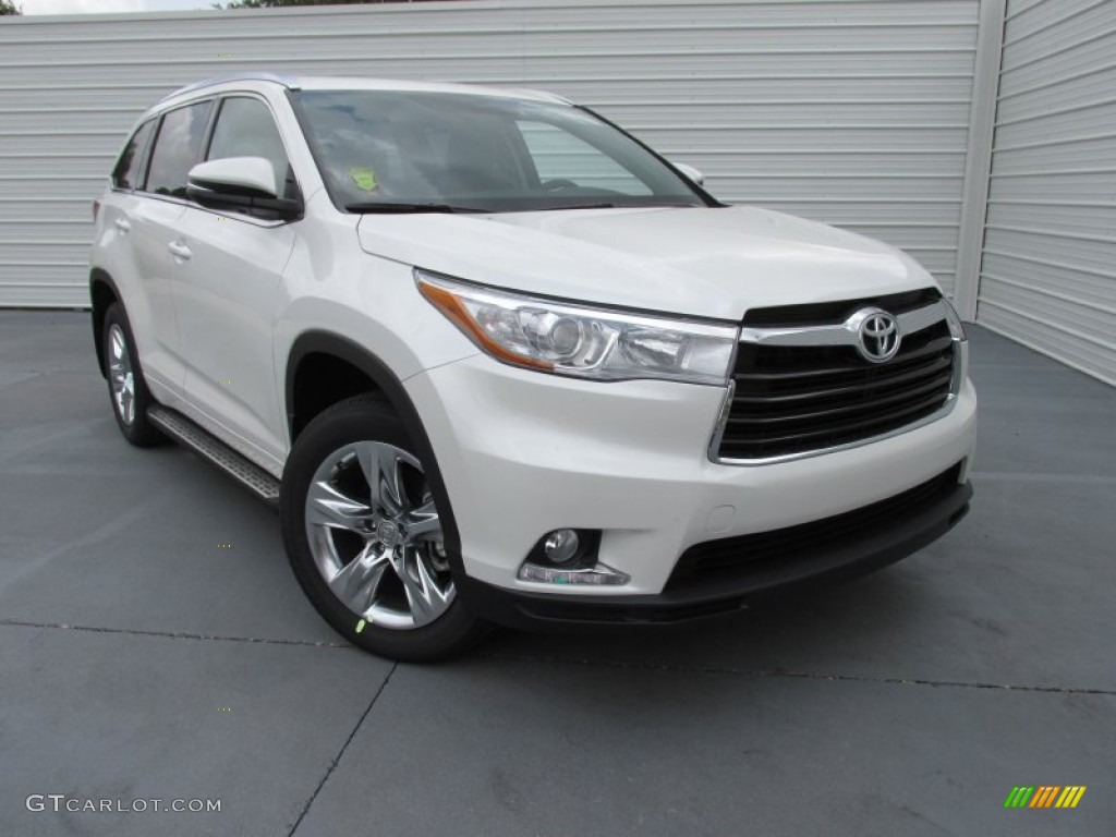 Blizzard Pearl White 2015 Toyota Highlander Limited Exterior Photo #103750463
