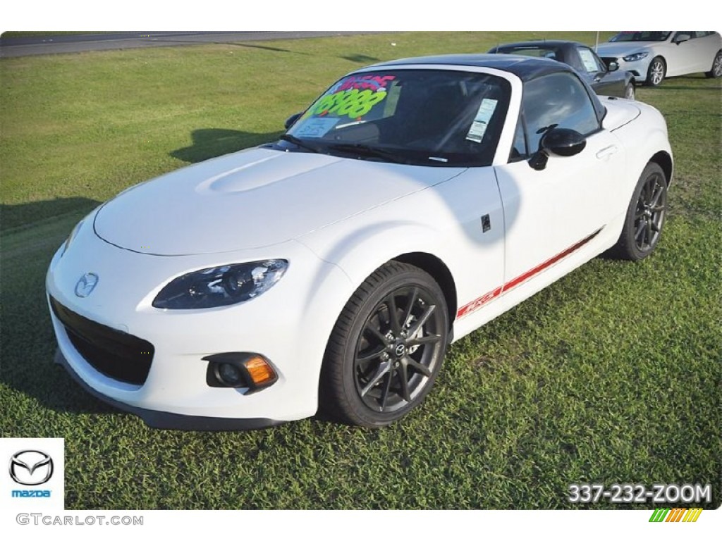 2015 Crystal White Pearl Mazda MX5 Miata Club Hard Top Roadster