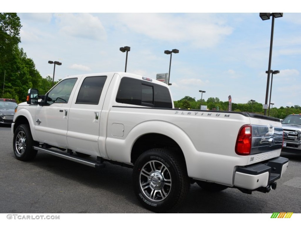 2015 F250 Super Duty Platinum Crew Cab 4x4 - White Platinum / Platinum Pecan photo #29