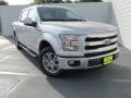 2015 Ingot Silver Metallic Ford F150 Lariat SuperCrew  photo #1