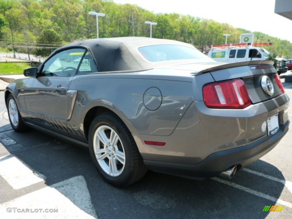 2011 Mustang V6 Convertible - Sterling Gray Metallic / Stone photo #3