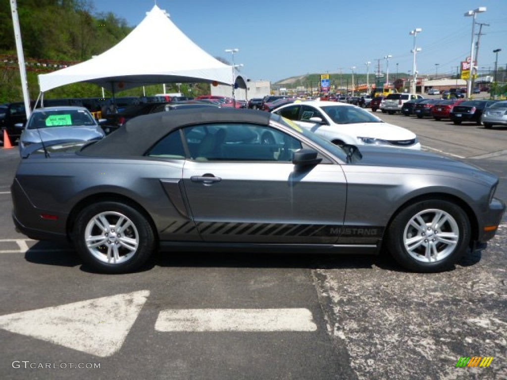 2011 Mustang V6 Convertible - Sterling Gray Metallic / Stone photo #6