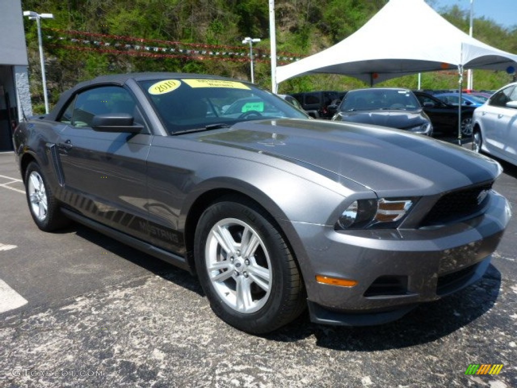 2011 Mustang V6 Convertible - Sterling Gray Metallic / Stone photo #7