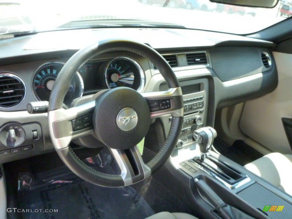 2011 Mustang V6 Convertible - Sterling Gray Metallic / Stone photo #12