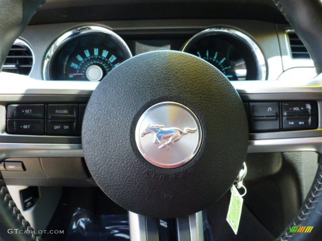 2011 Mustang V6 Convertible - Sterling Gray Metallic / Stone photo #14