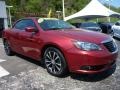 2012 Deep Cherry Red Crystal Pearl Coat Chrysler 200 S Hard Top Convertible  photo #7