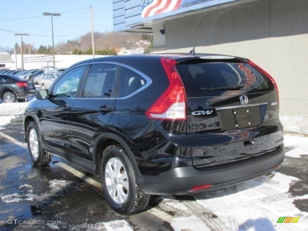 2013 CR-V EX AWD - Crystal Black Pearl / Black photo #4